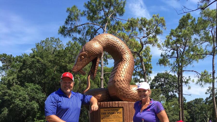 Innisbrook Resort & Golf Club - Copperhead course - snake statue