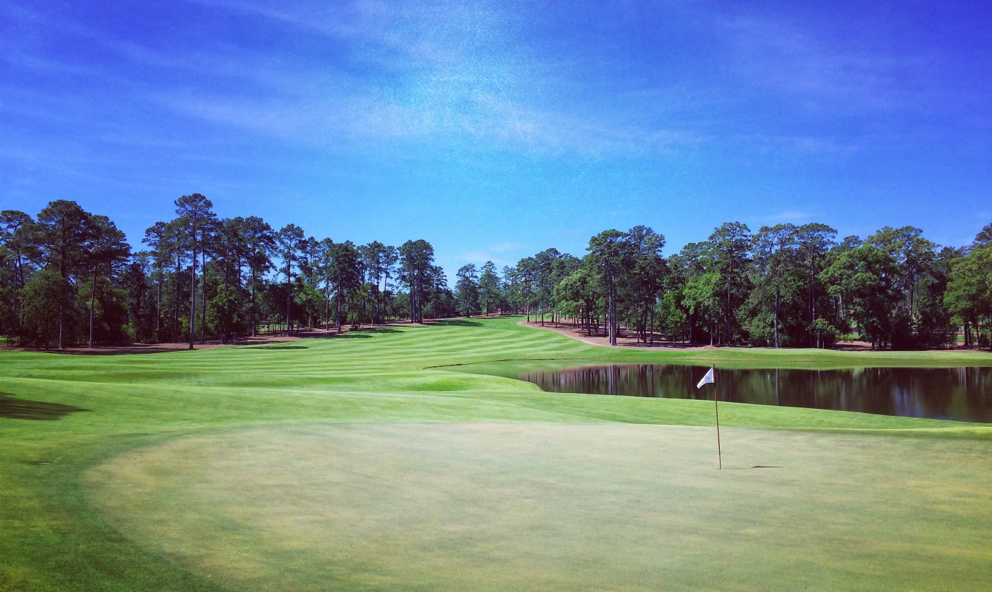 Bluejack National golf course - No. 1 green