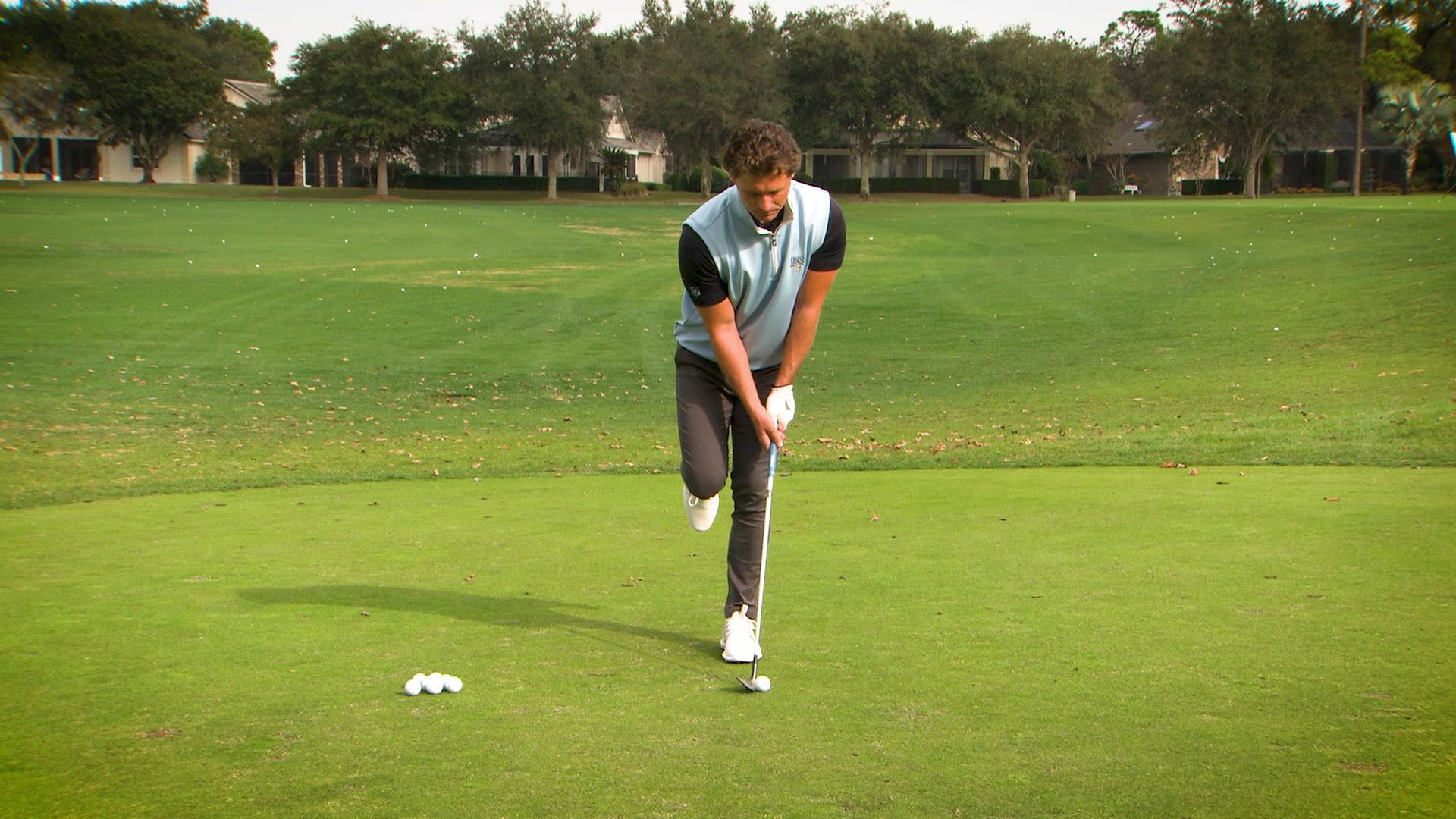 One-Leg Pitch Shot Drill