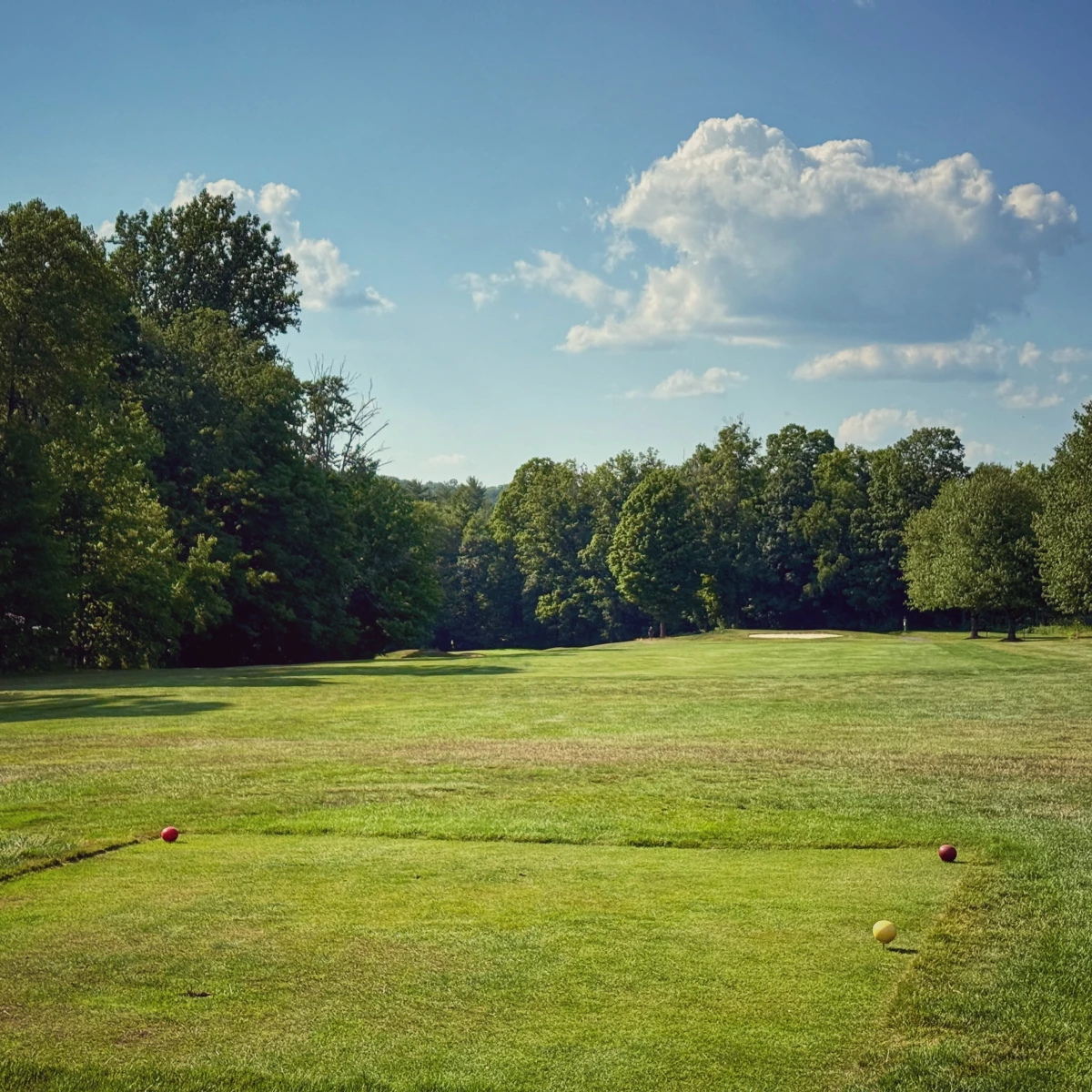 This slightly awkward starting par 4 is a Cool Golf Hole