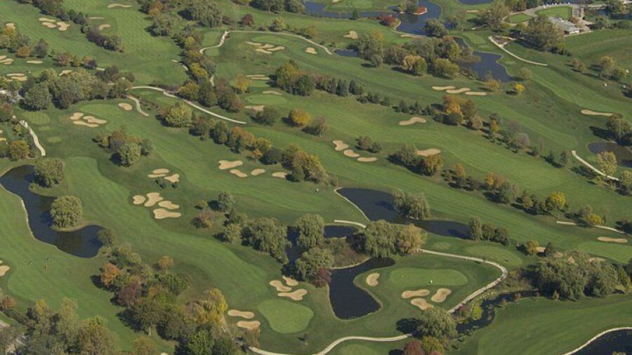 Village Links of Glen Ellyn: Aerial view
