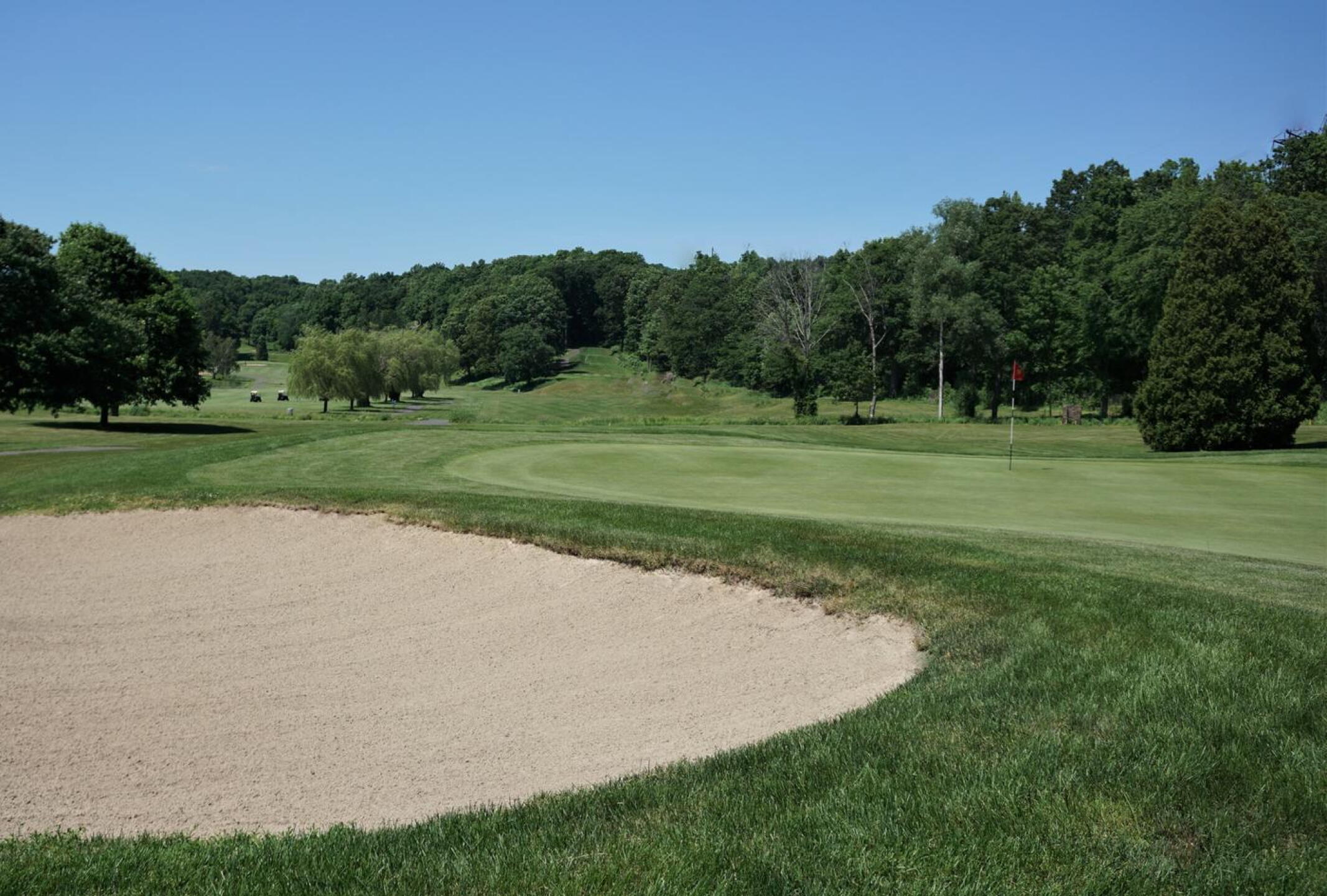 Hole 18 from behind its green. (Photo submitted by AptlyLinked on 06/12/2020)