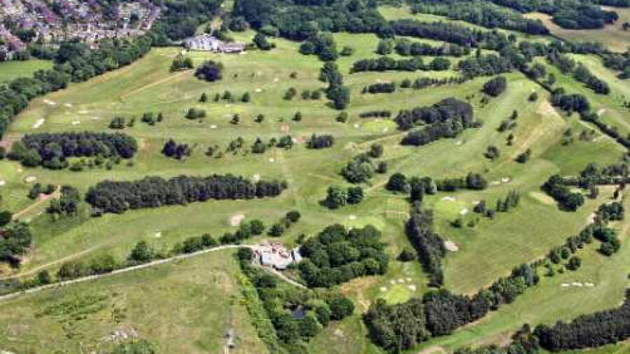 Bromborough GC: Aerial view