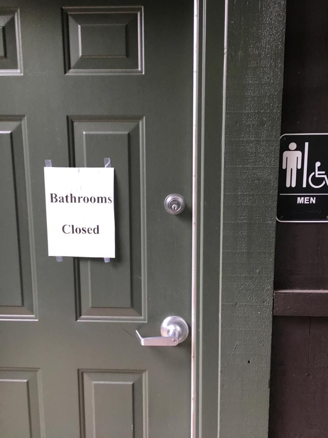 No bathrooms available, and no porto-potty on the entire back 9 (Photo submitted by cbcruz305024 on 04/21/2017)