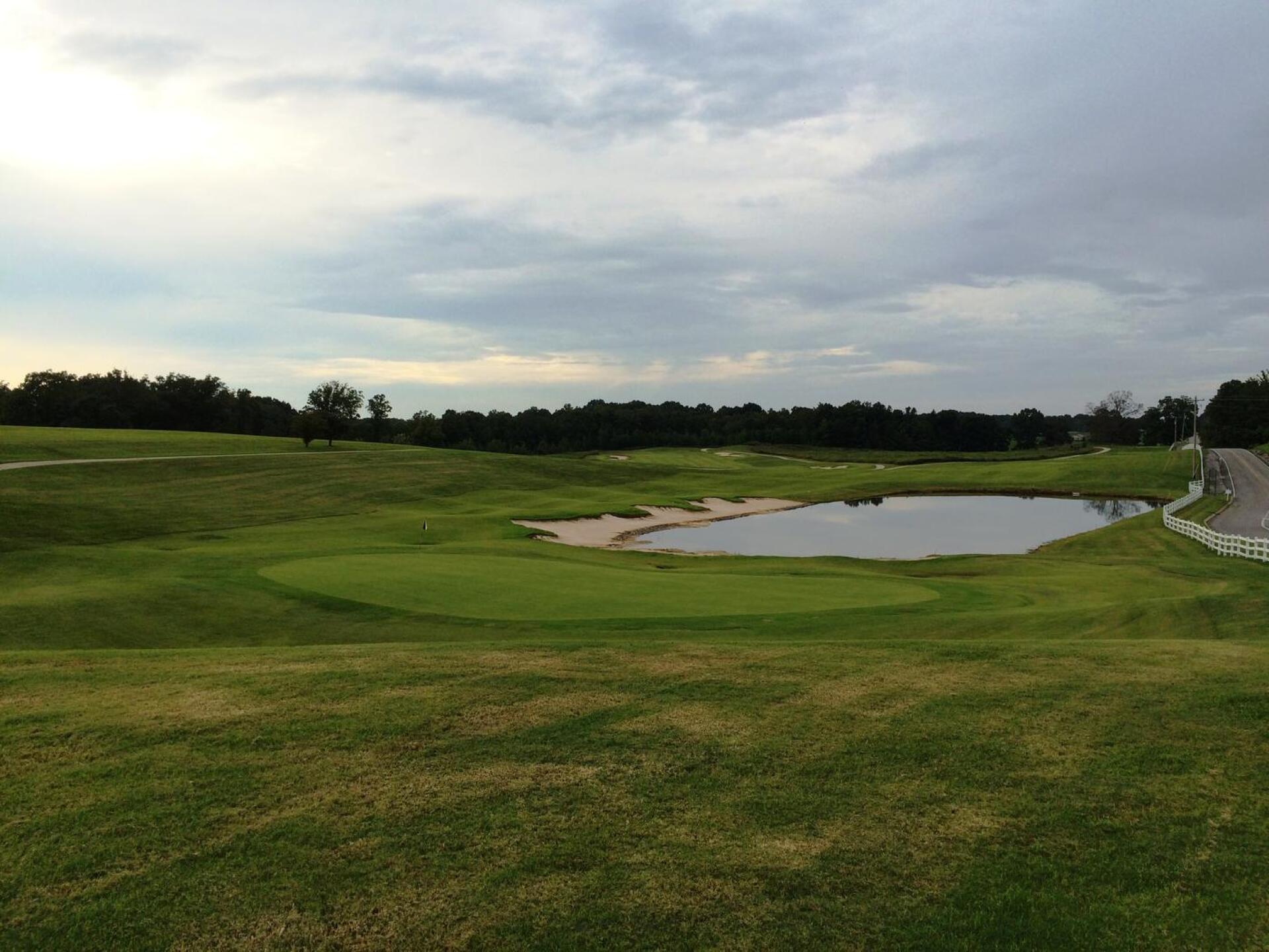 Hole #9 as viewed from behind the green (Photo submitted by ShragMagtite on 08/24/2015)