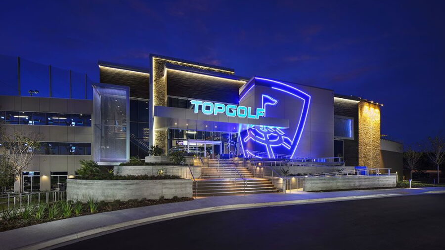 Topgolf Jacksonville by night