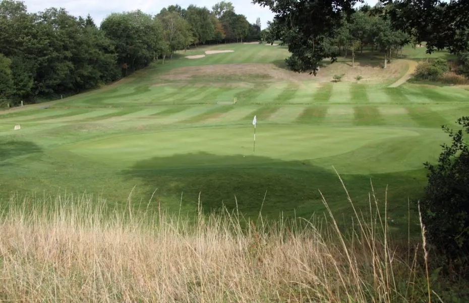 6th green at Moseley GC