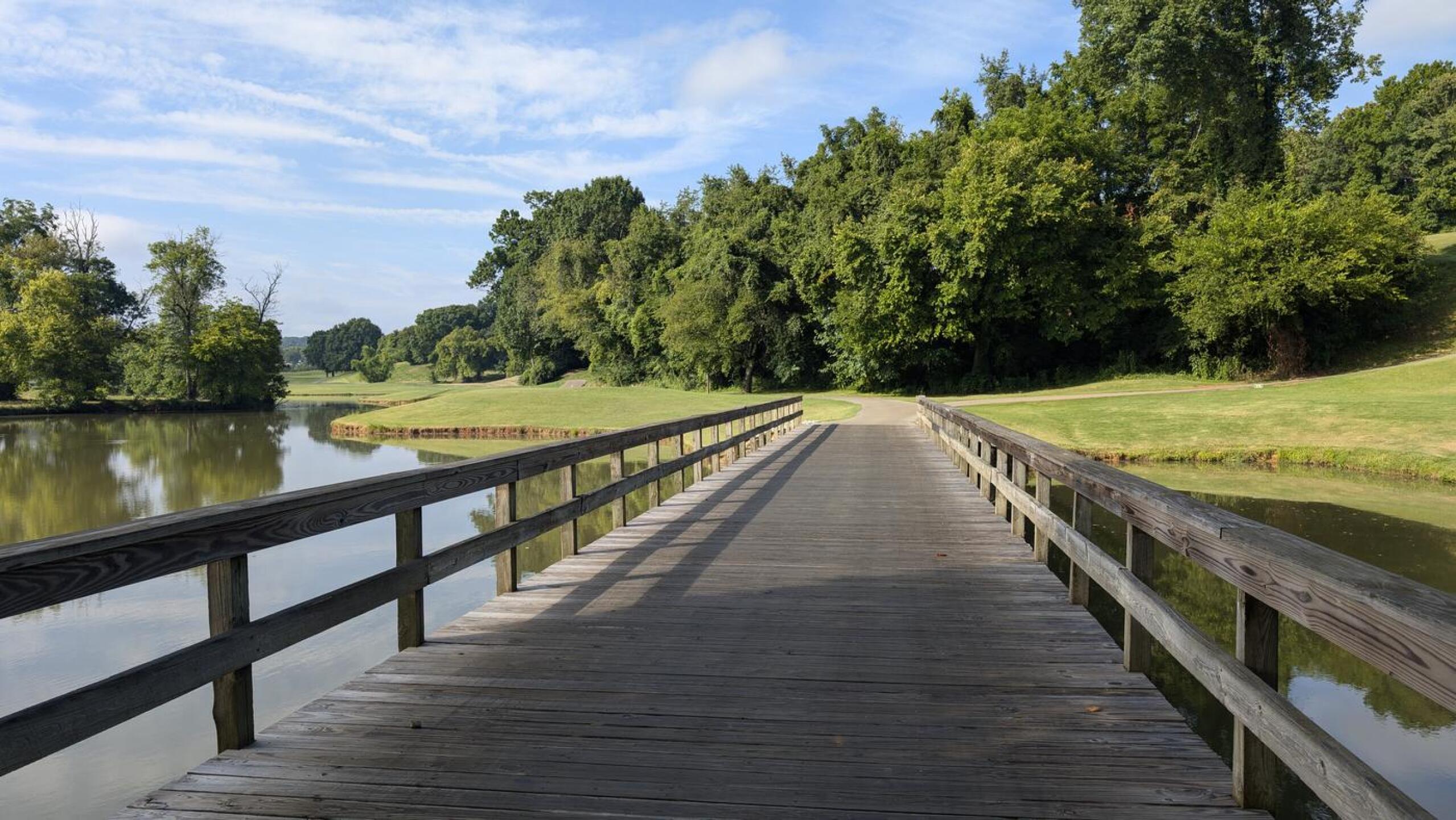 The bridge to the lower fairway on the 11th and to the 18th tee. (Photo submitted by JayEmm on 07/20/2024)