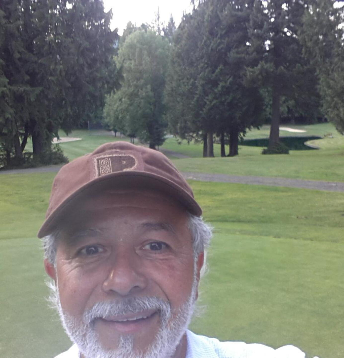 View from first green, looking toward #2 green. Did I mention water hazards? (Photo submitted by u000006395423 on 08/14/2016)