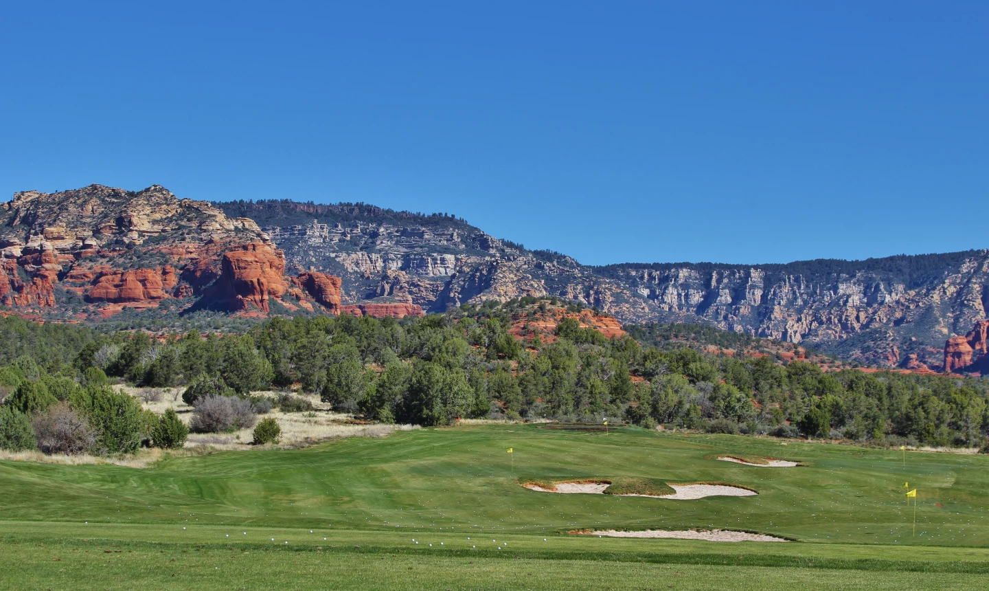 Seven Canyons golf course - practice park
