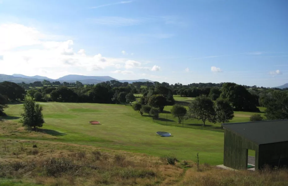 The driving range at  Caernarfon 