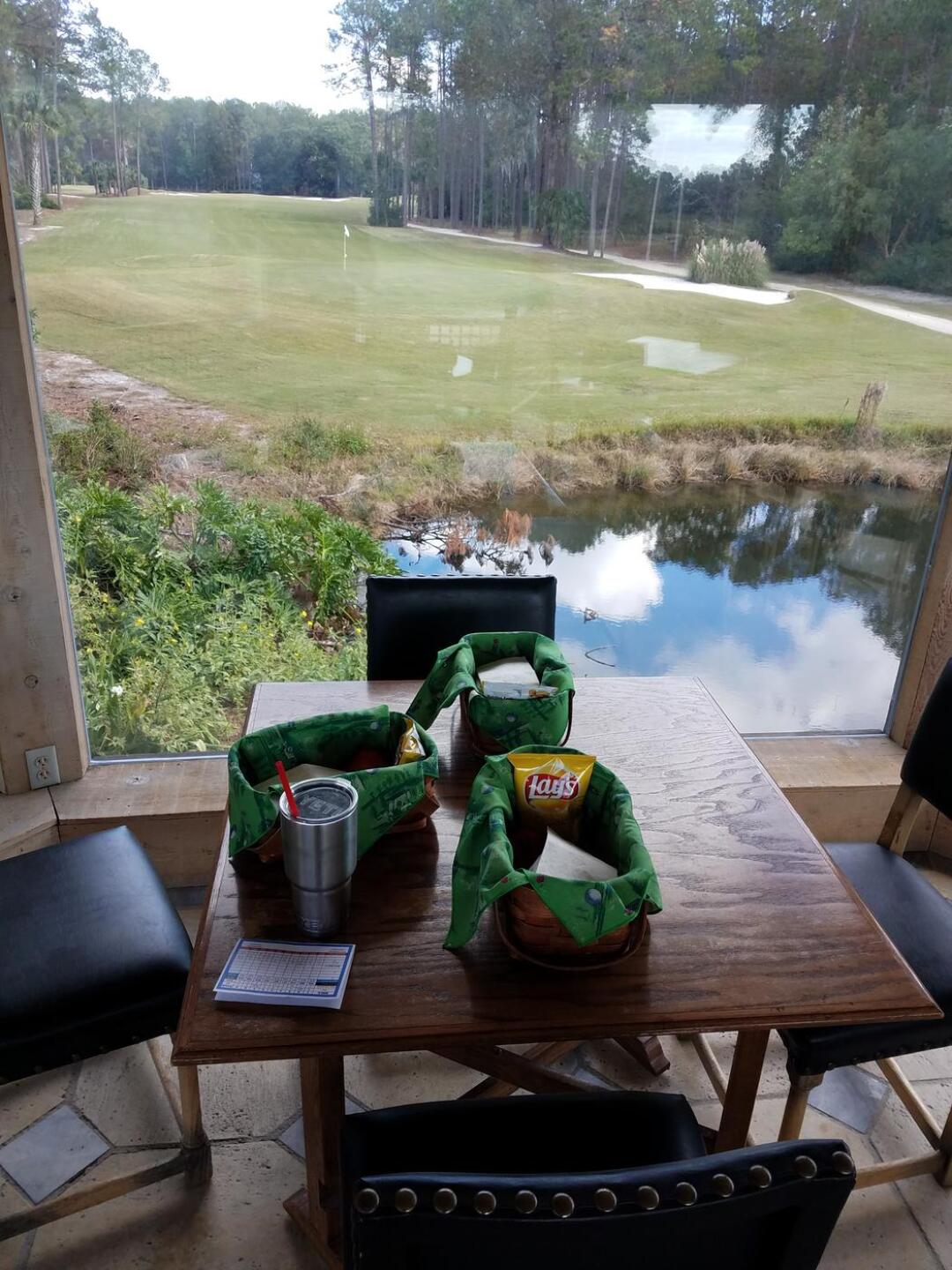Lunch from the Gazebo over looking #9 (Photo submitted by jameyosteen on 11/20/2017)