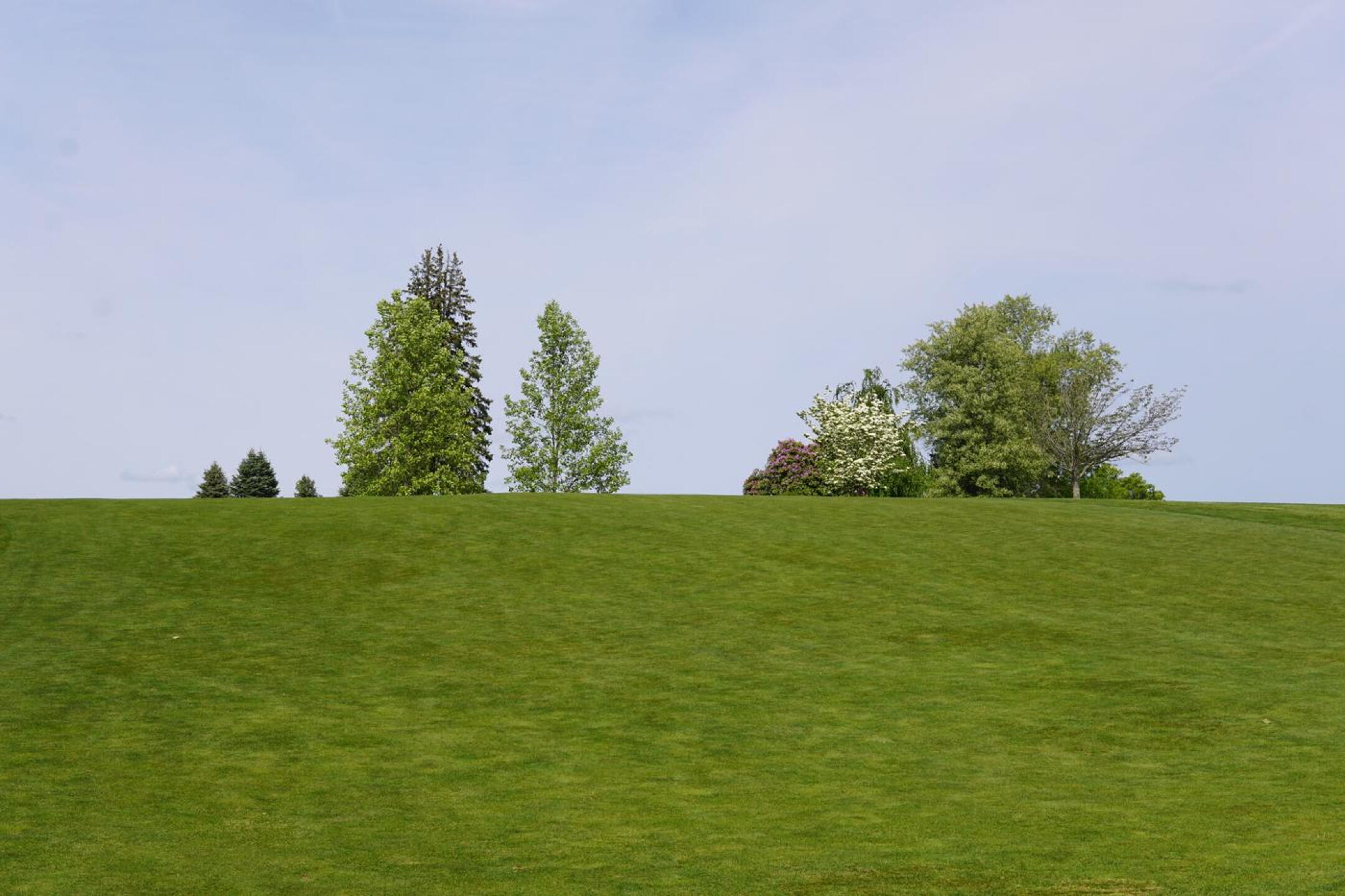 A look back at the ridge over which most golfers will hit their second shot at the par-5 fifth hole. (Photo submitted by AptlyLinked on 05/20/2023)