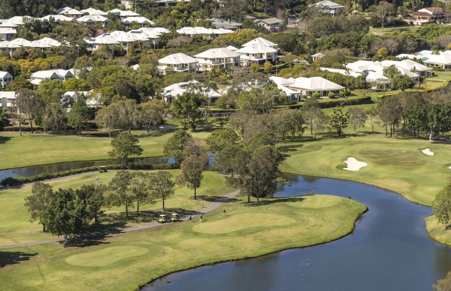 Royal Pines Resort Gold/Green Course in Ashmore, Queensland