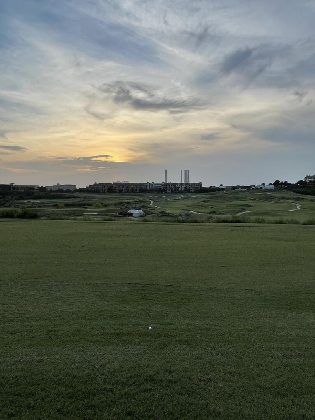 Suns set over stacks from 17 looking back (Photo submitted by joshsmith12 on 09/08/2021)