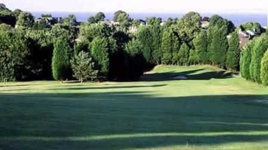 Sloping fairway at Glamorganshire