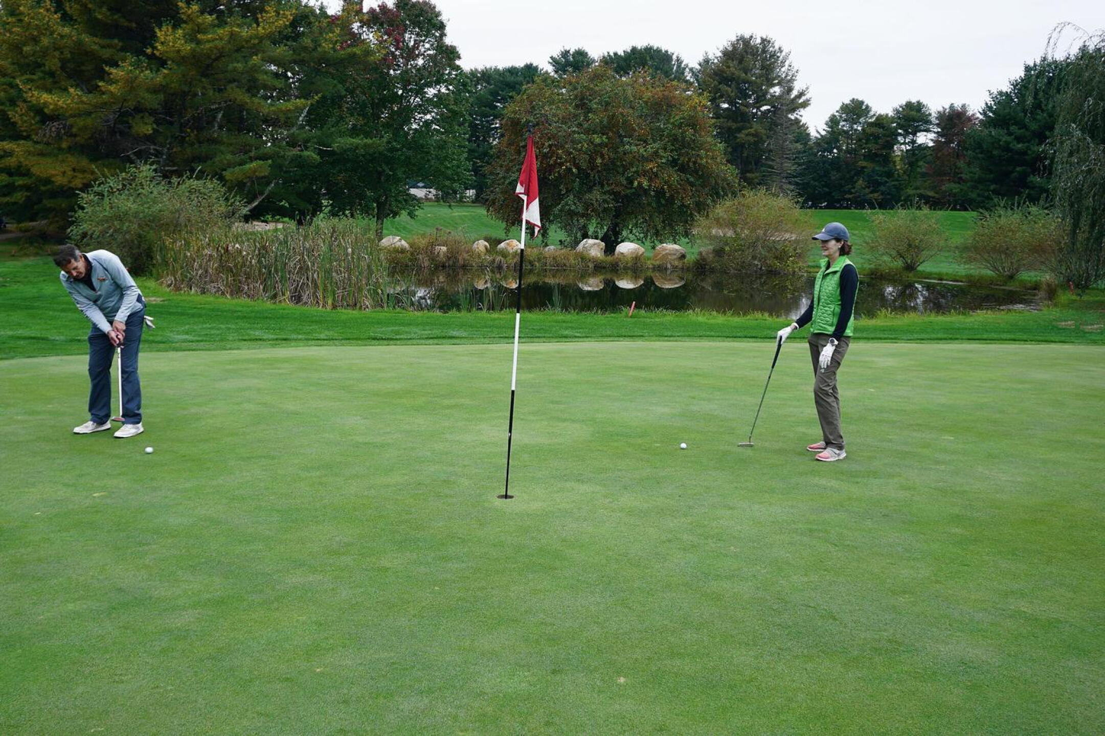 Eighteen. My two playing partners are here closing out their rounds. We all enjoyed the course today. (Photo submitted by AptlyLinked on 10/10/2021)