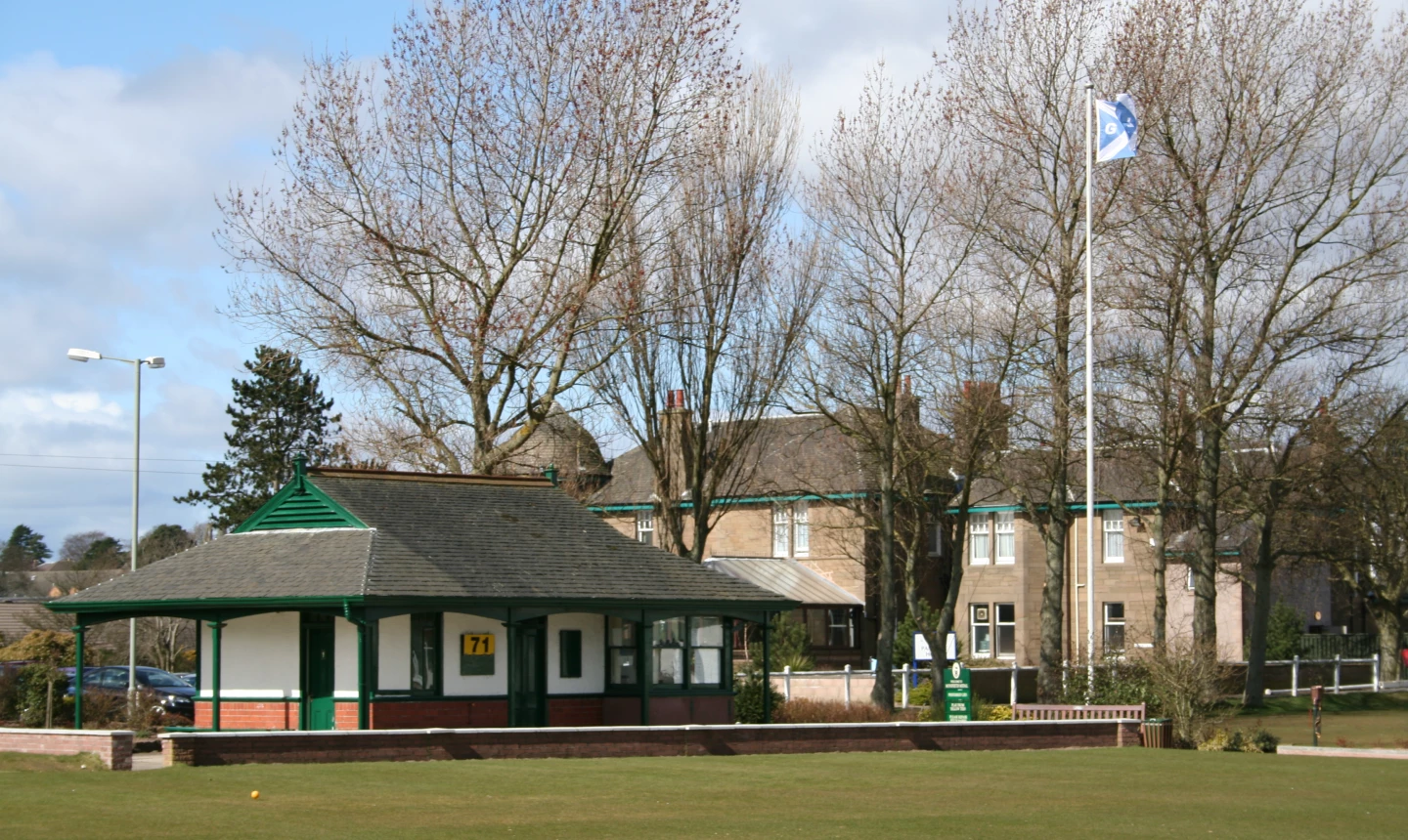 Medal Course at Monifieth Golf Links - starter hut