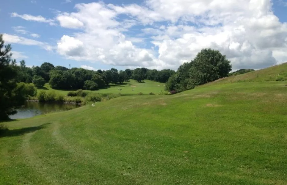 16th green on the China Fleet Golf Course
