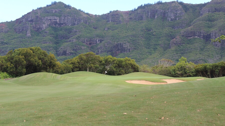 Puakea Golf Course - hole 17