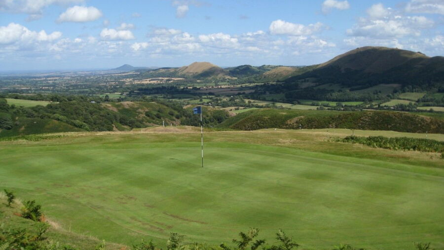 7th green at Church Stretton Golf Club