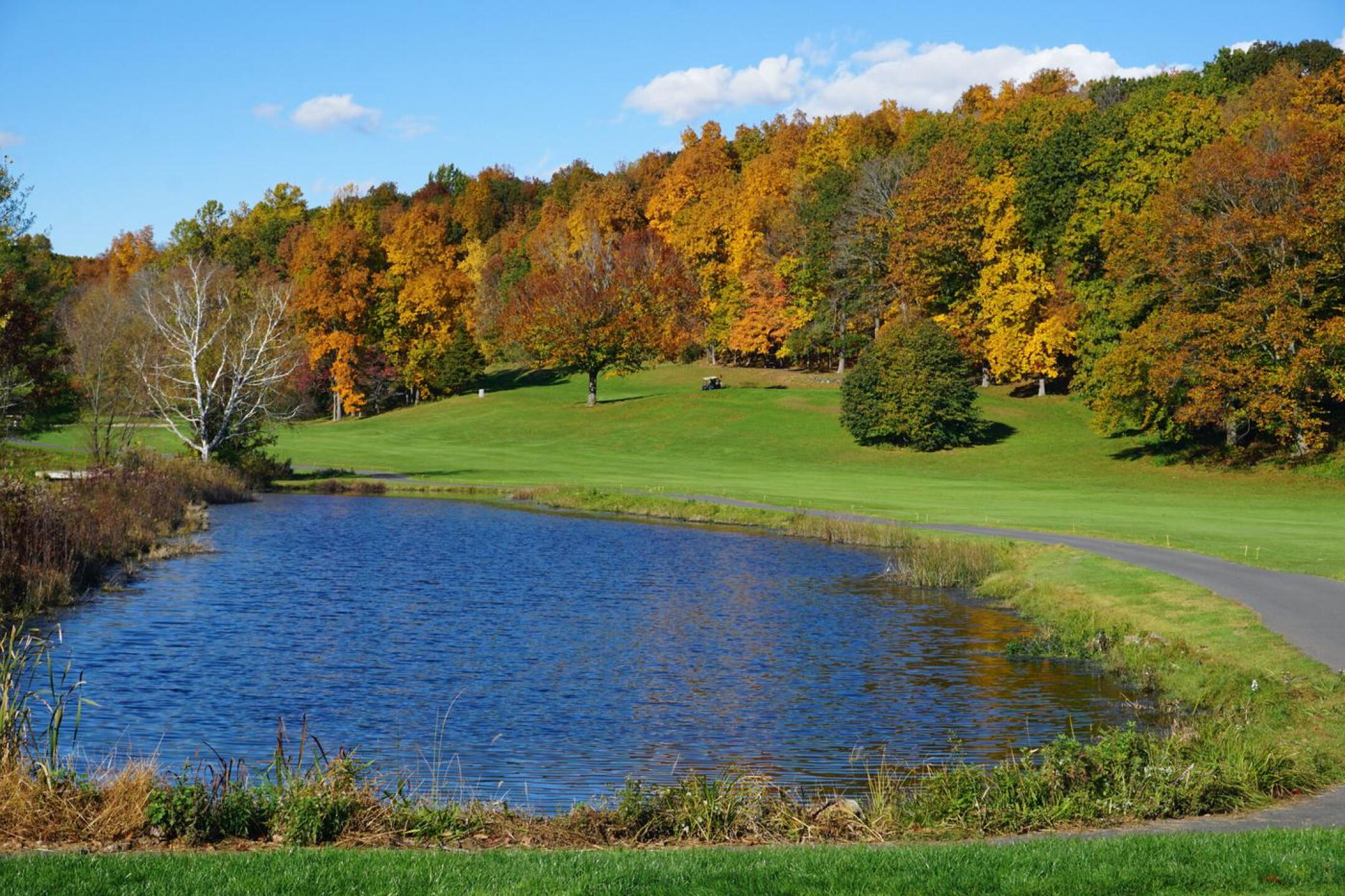 10th, par-5. Are there any Connecticut courses that surpass this one for beauty? I wouldn’t say so. (Photo submitted by AptlyLinked on 11/04/2021)