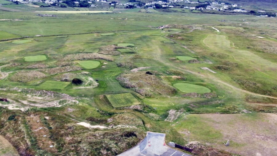 Ballyliffin GC - The Pollan Links: Aerial