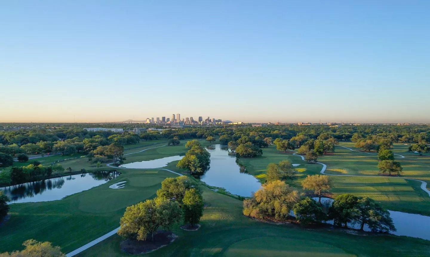 Bayou Oaks City Park South: Aerial