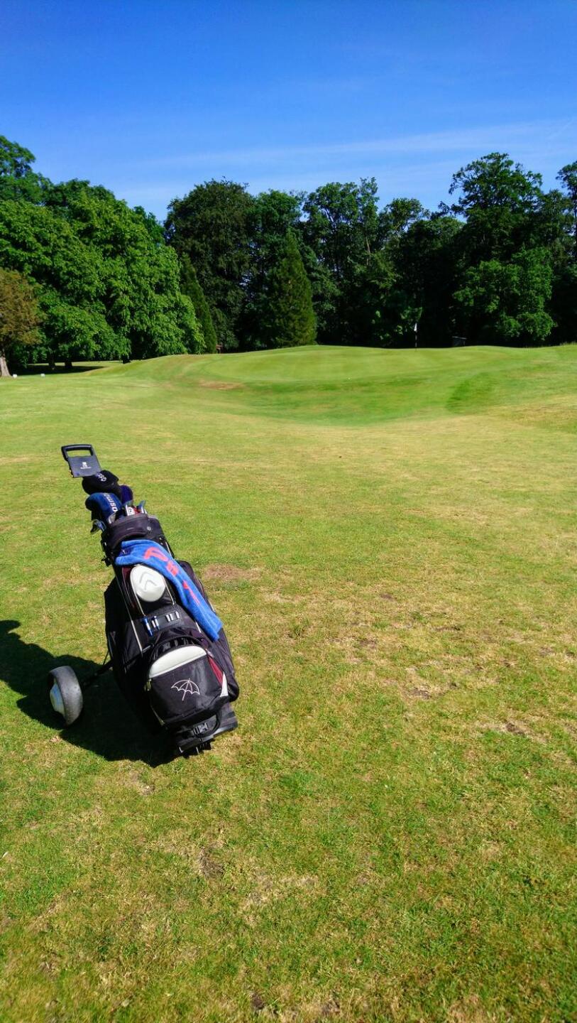 Approaching the 18th green across dry gully (Photo submitted by t1477289573 on 06/16/2021)