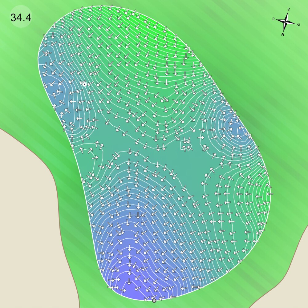 Strackaline - 18th green at Sea Island