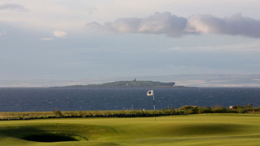 The 1st green on the Criaghead Links