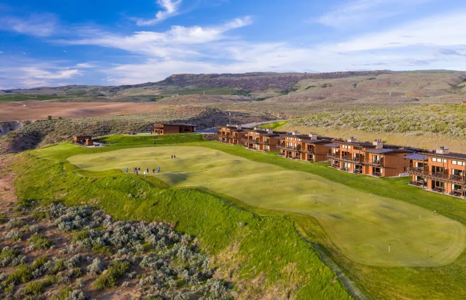 Gamble Sands GC: Putting green