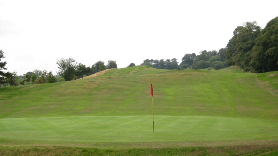 18th green at St Deiniol