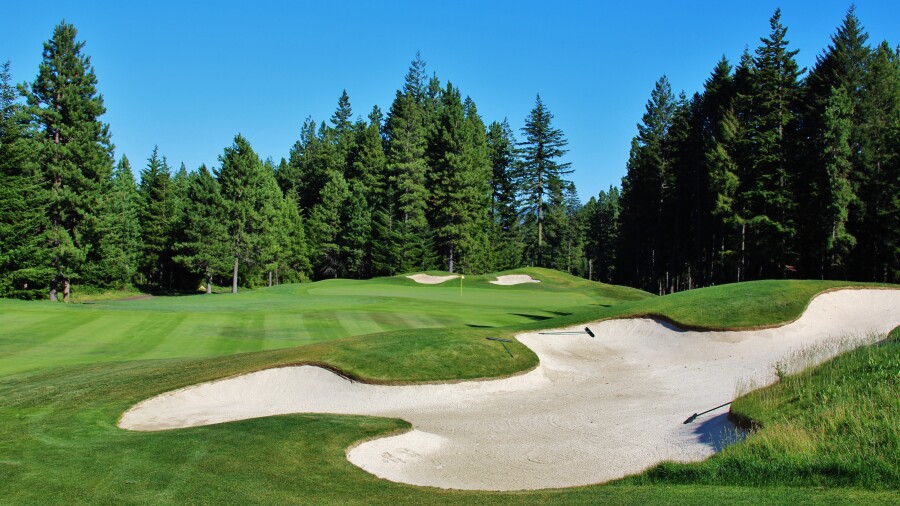 Suncadia Resort - Prospector golf course - hole 1