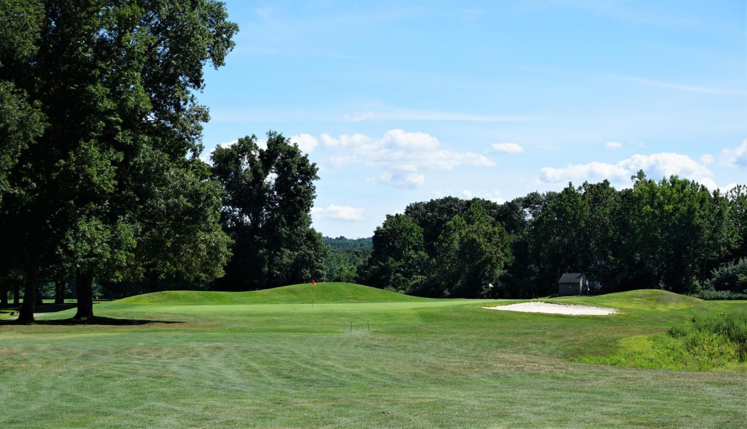 The approach to the slightly raised sixth green. (Photo submitted by AptlyLinked on 08/21/2020)