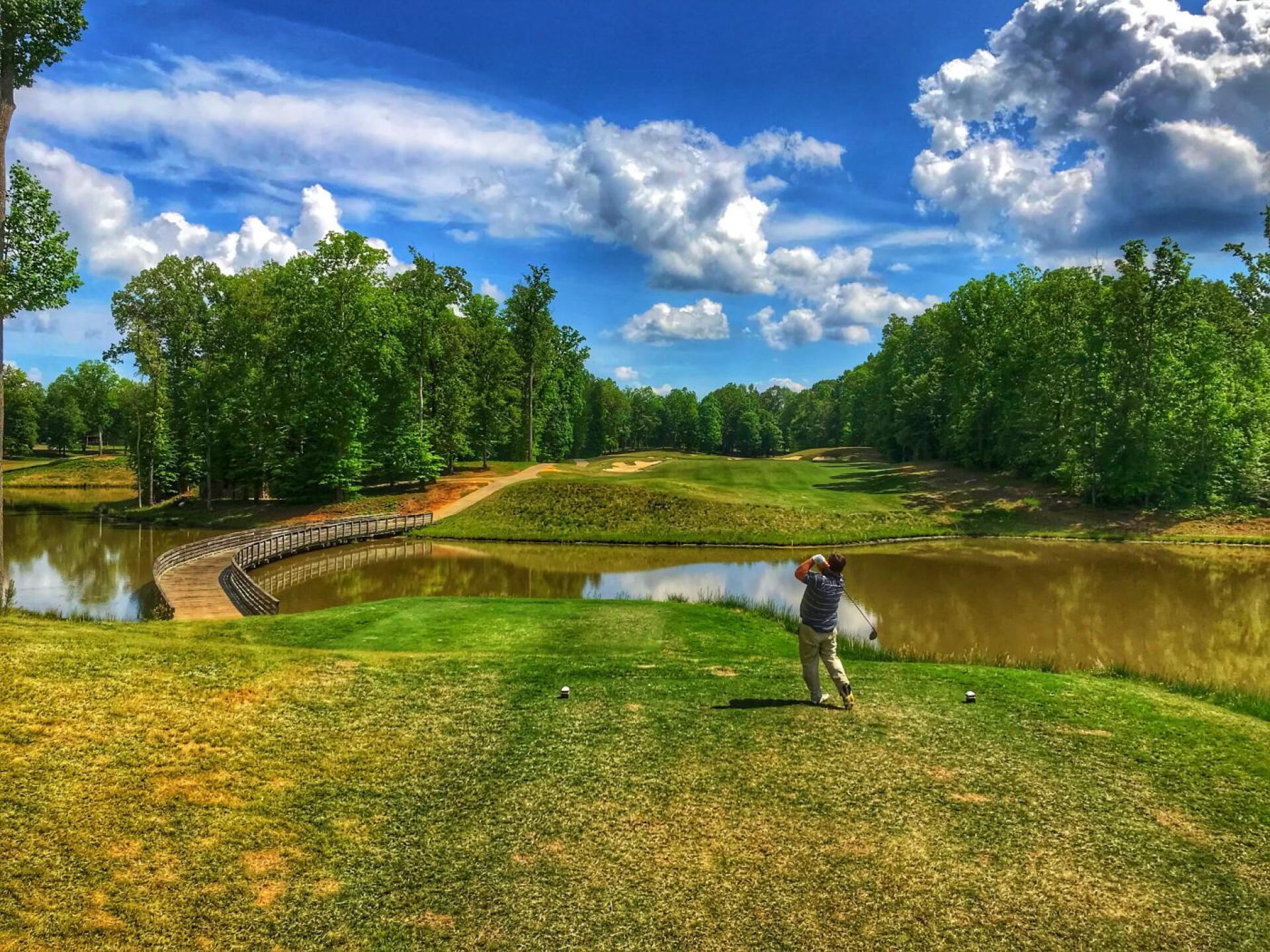 The tee shot on the ninth. (Photo submitted by MikeBaileyGolf on 05/15/2019)