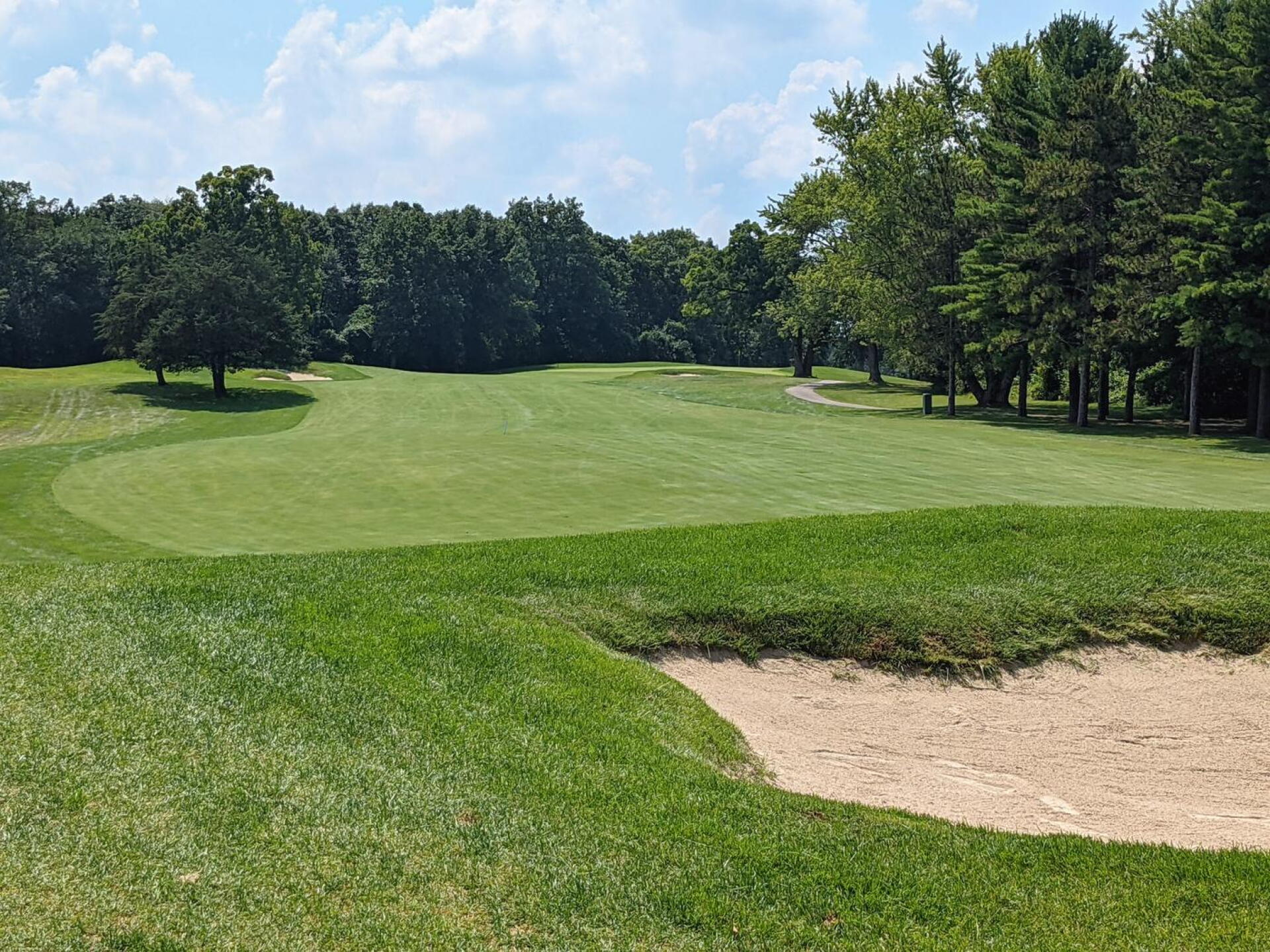 Hole 1 used to be a brute of a start. It is a much more welcoming start now. (Photo submitted by GolferJake78 on 08/21/2021)