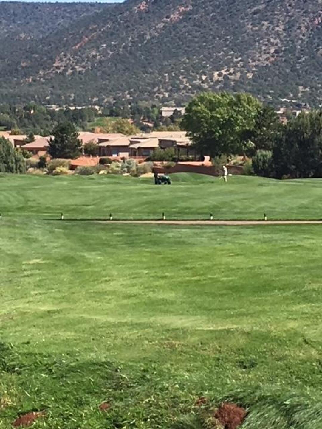 worker in fairway (Photo submitted by polishpal on 10/13/2017)