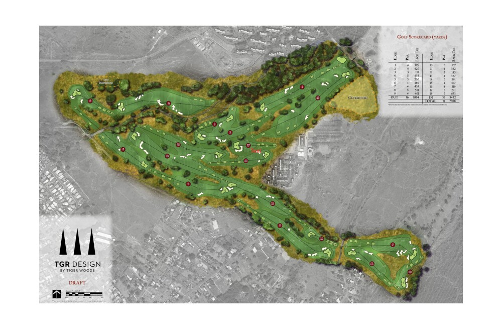 Makaha North routing by Tiger Woods