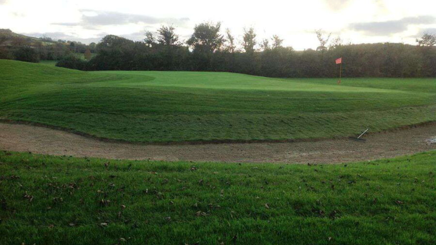 Sloping greens