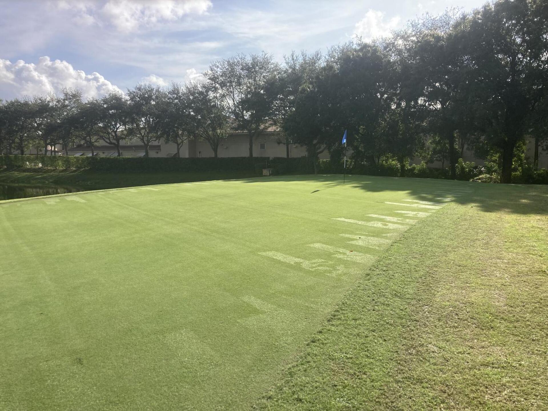 Freshly mowed 5th green (Photo submitted by RG41402E5F4F4DCD1A7B on 12/01/2023)