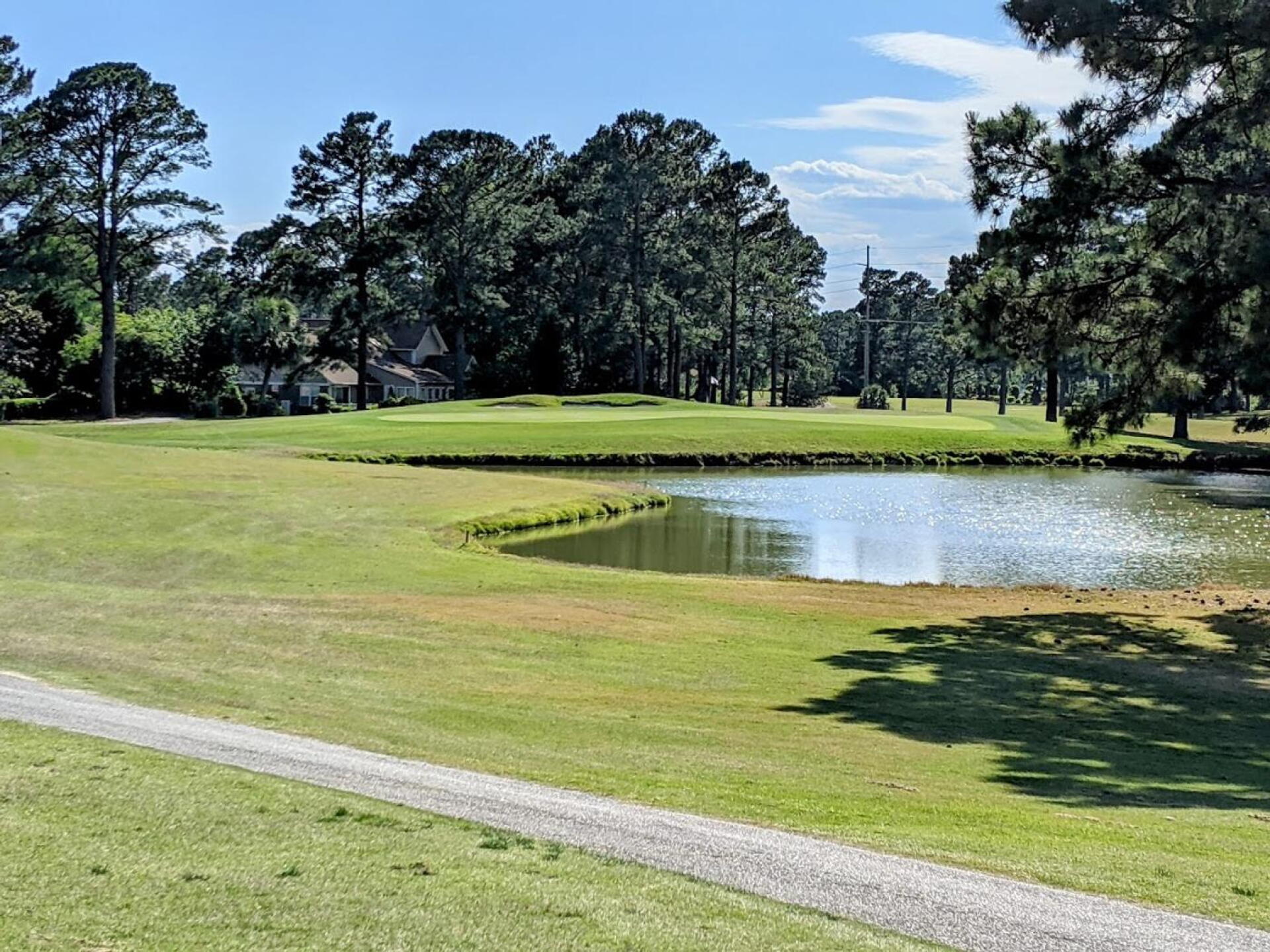 Hole 6 is a challenging, all carry, par 3. (Photo submitted by GolferJake78 on 05/21/2021)