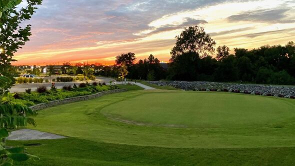 St. Peters GC: Practice green