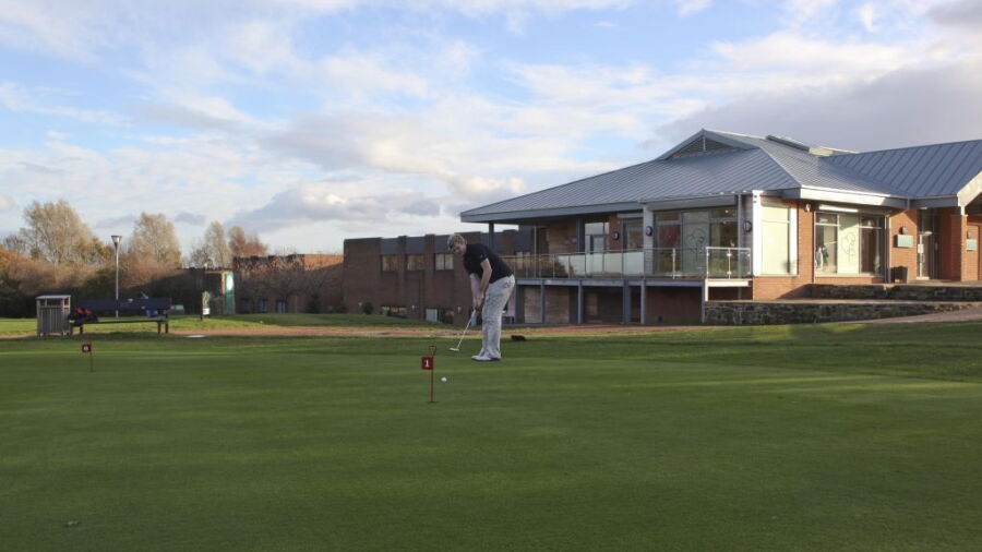 The clubhouse at George Washington GC