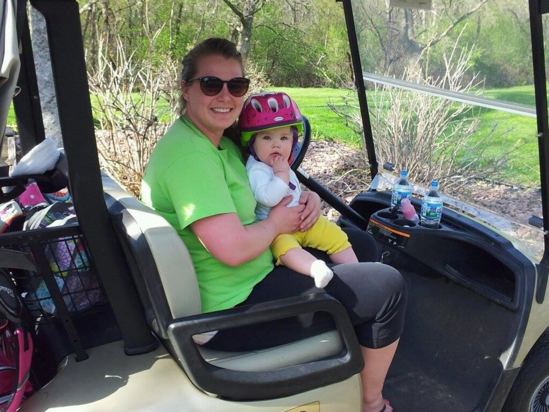Mom, Dad, and Baby (8 mos old) enjoying Hidden Green Golf Course (Photo submitted by ReneNorton on 05/04/2015)
