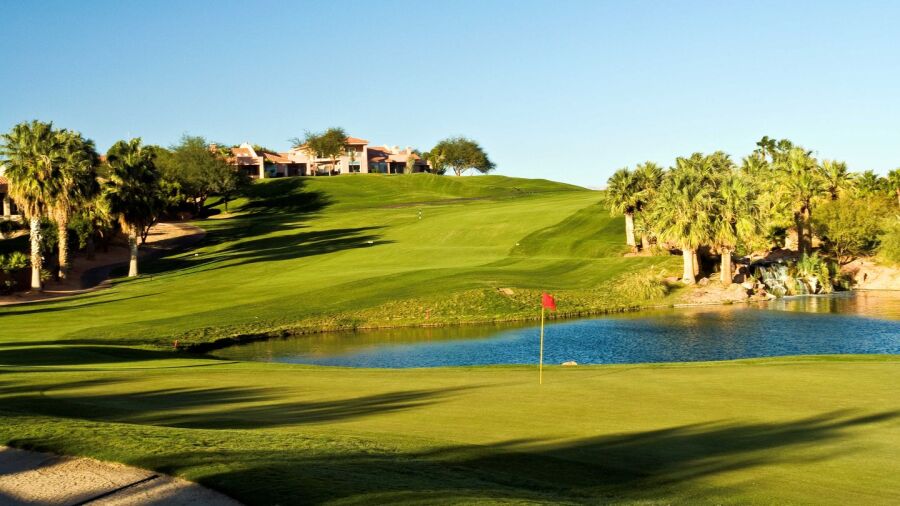 Palmer at Oasis GC: green #2