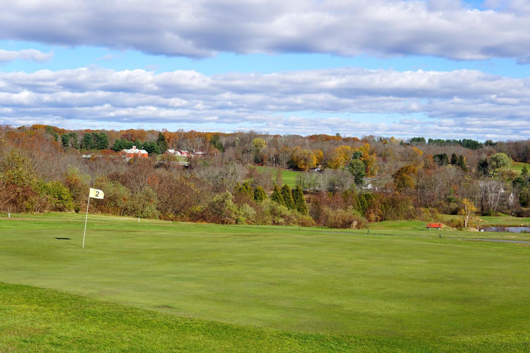 On a chilly but nice fall afternoon, the second green basks in sunlight. (Photo submitted by AptlyLinked on 11/17/2023)