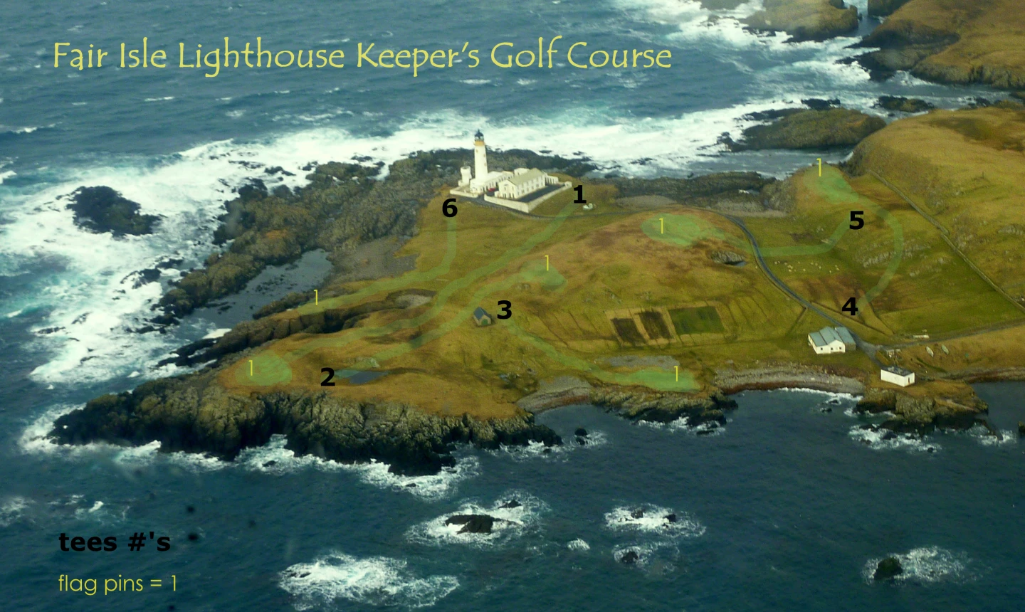 Fair Isle�۪s Lighthouse Keeper�۪s Golf Course - layout 