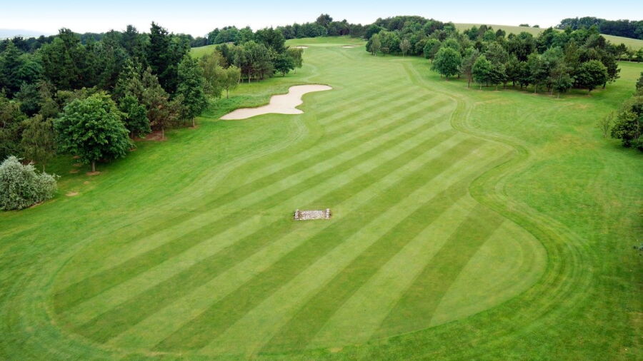6th green at Dainton Park