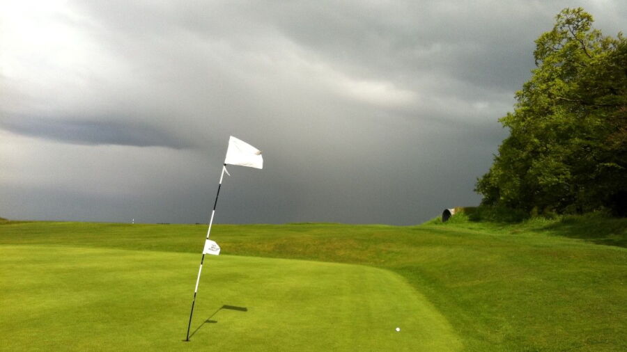 Royston GC: 4th green